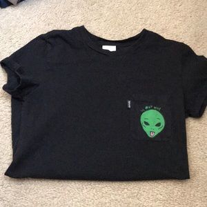 Black rip n dip alien top